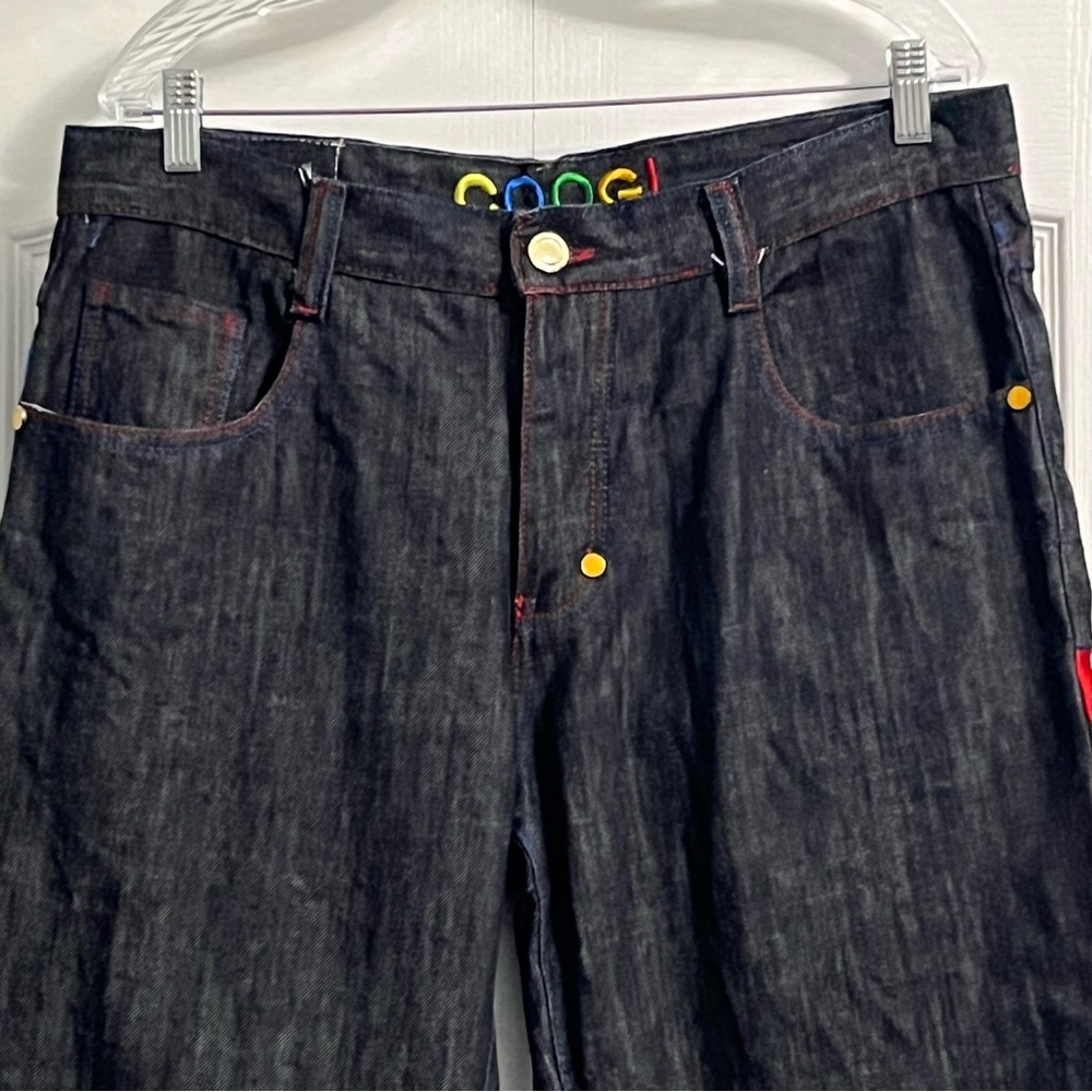 COOGI Vintage straight leg embroidered denim jeans men’s size 38 hip hop - Picture 5 of 14